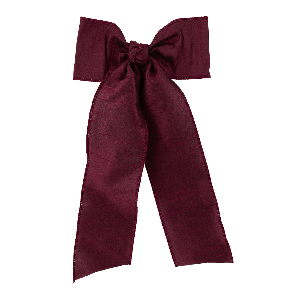 Maroon bow