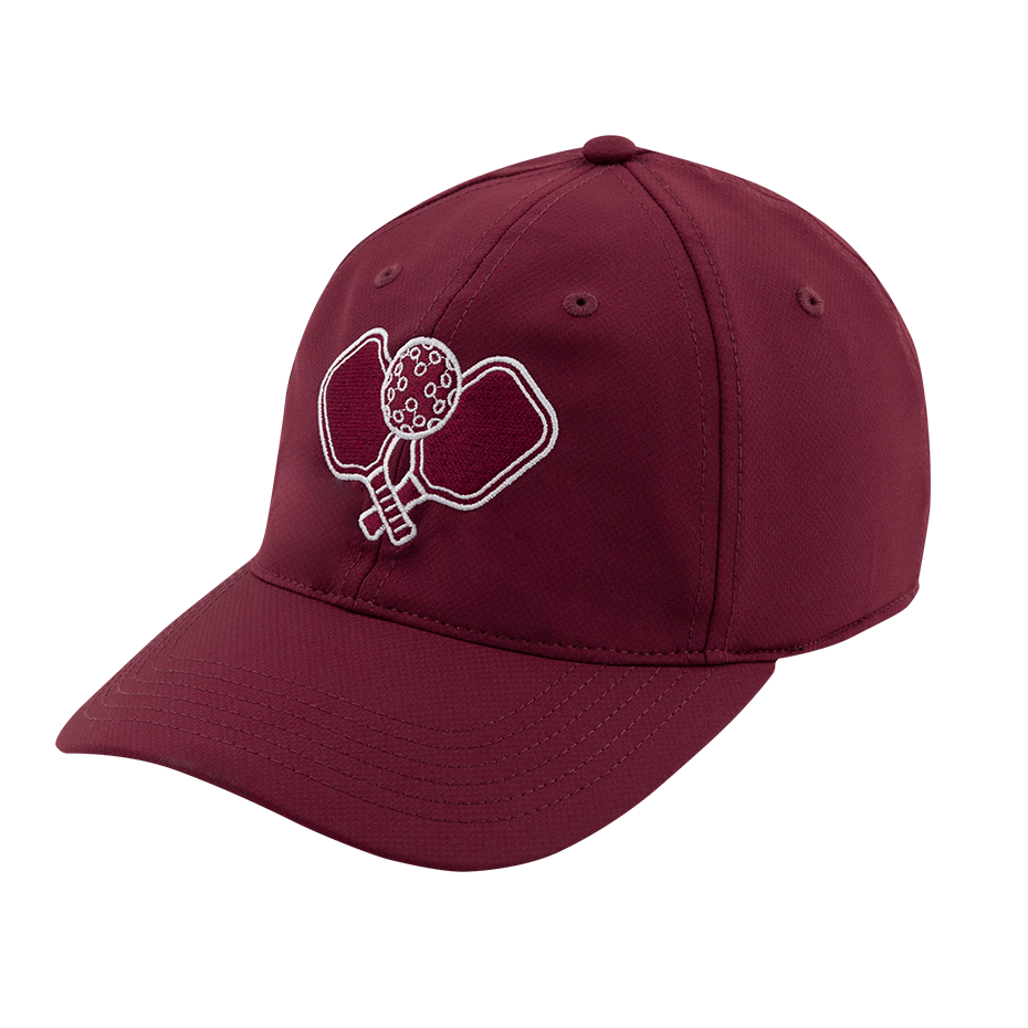 Maroon Cap with White pickleball decals