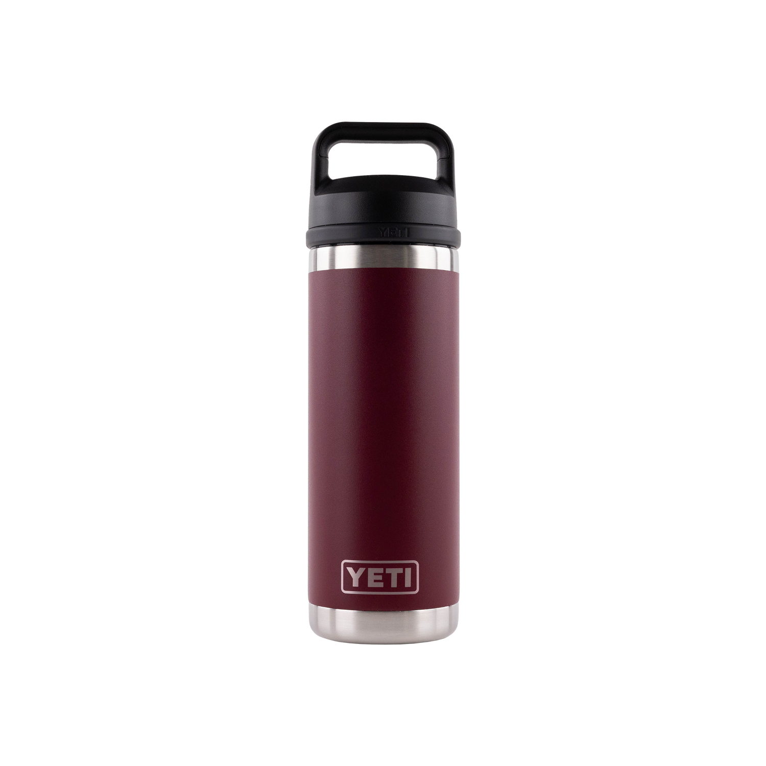 Maroon Yeti 18 oz bottle.