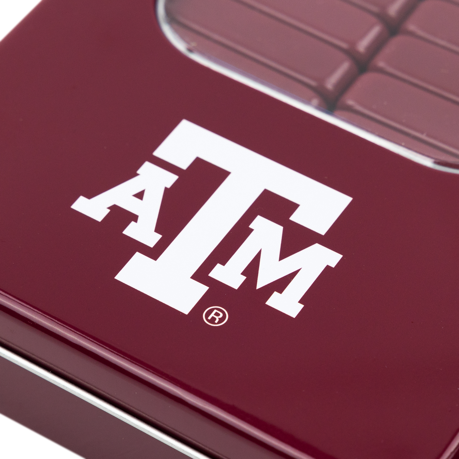 Texas A&M Maroon Dominoes Tin