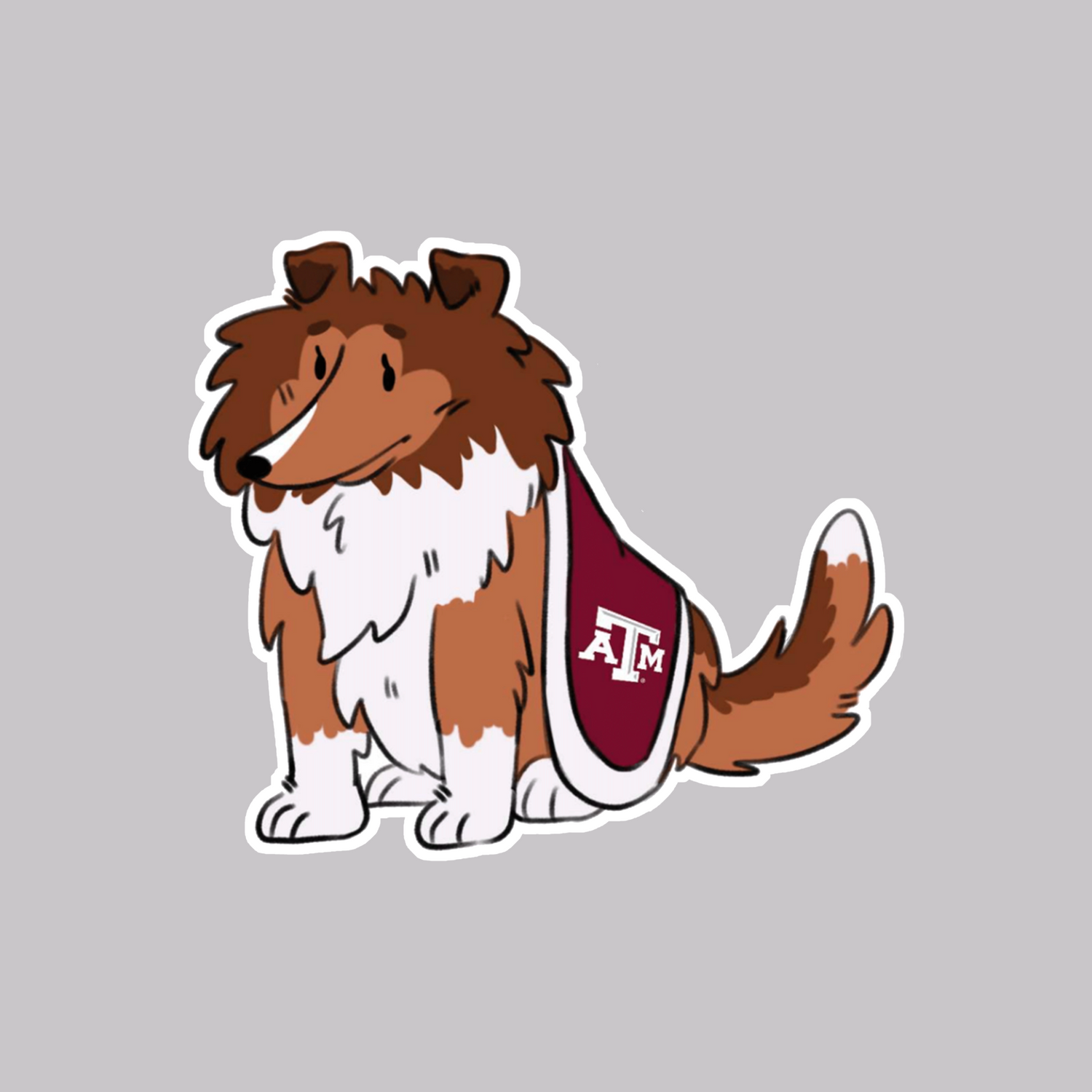 A reveille cartoon sticker