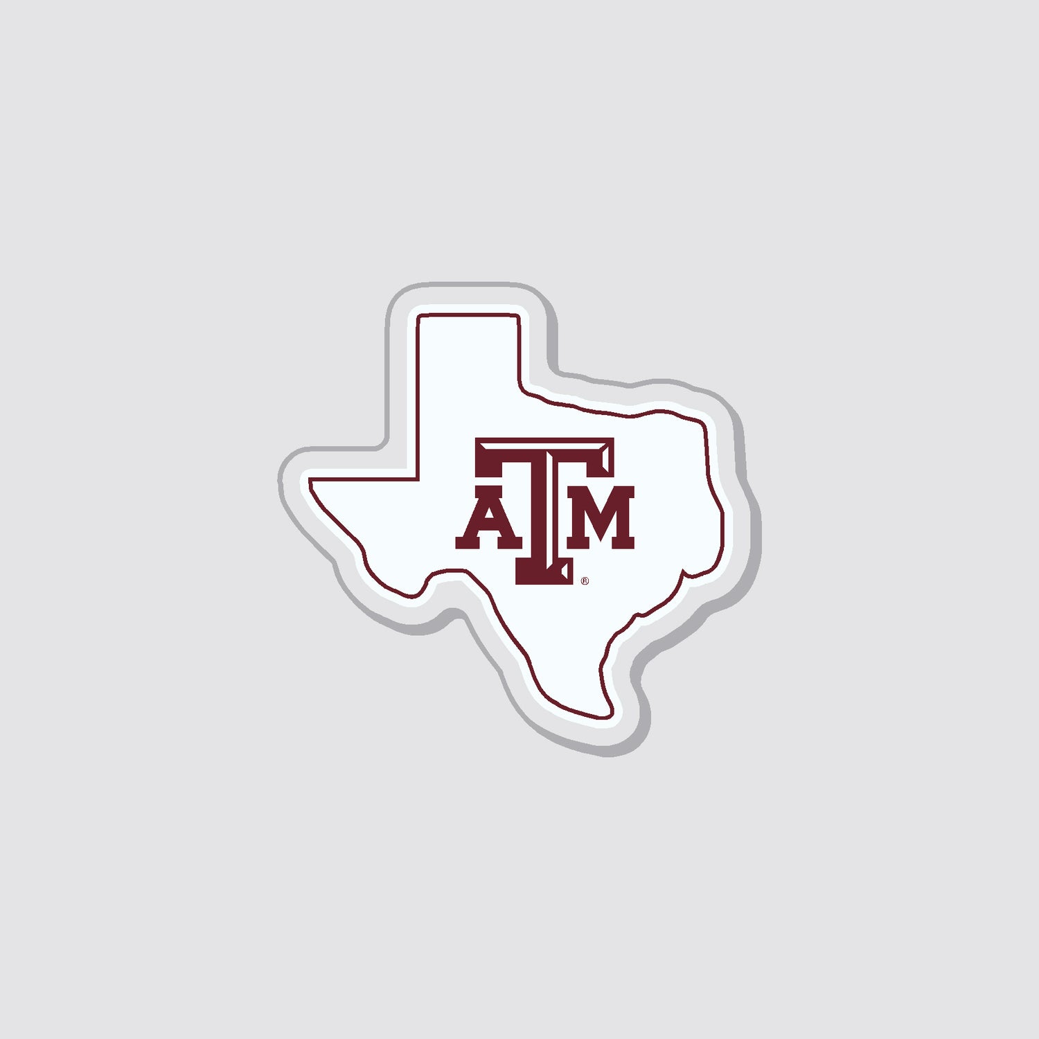 Texas A&M Acrylic Texas Magnet