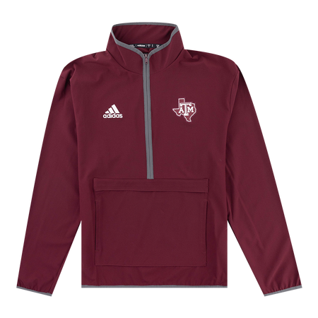 NWT Adidas Texas A&M Aggies On-Field 1/4 Zip Pullover Size shops M