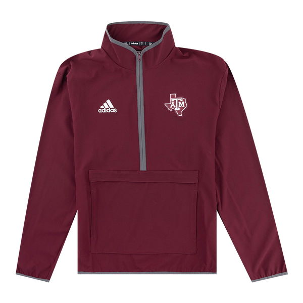 Texas A M Adidas Woven Quarter Zip Jacket