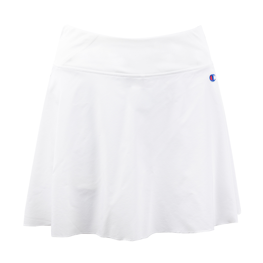 White flowy skort