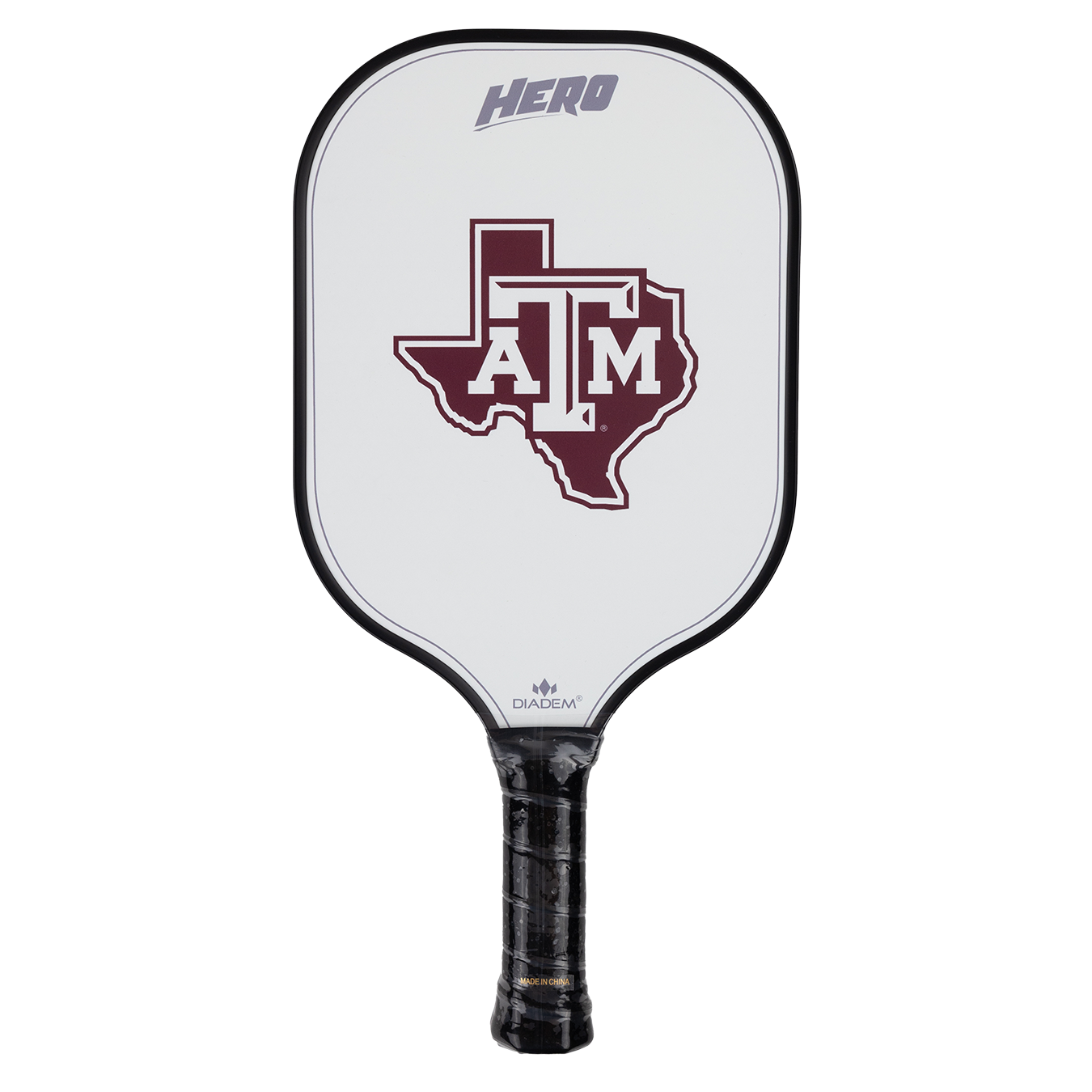 Pickleball paddle with Lonestar ATM decal