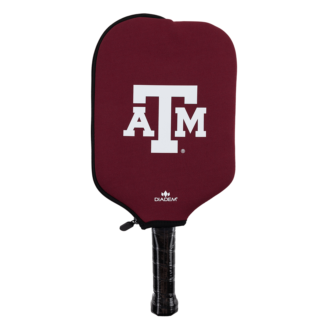 Maroon Pickleball Paddle Cover with White ATM logo