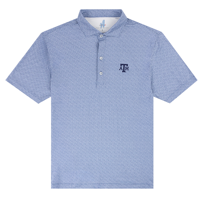 Light Blue Polo with Navy ATM logo