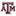 White background maroon ATM logo pennant