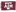 One-Sided Maroon Flag with white ATM logo and white bar along left ide with maroon TEXAS A&M print