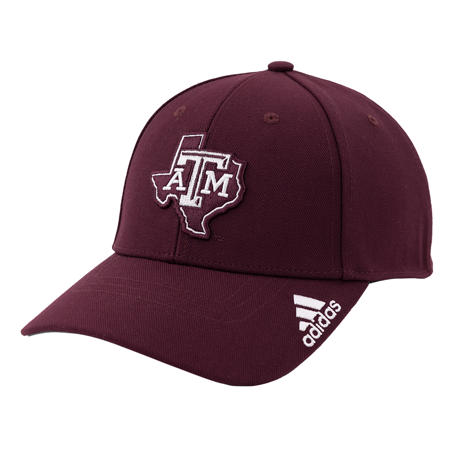 Structured Maroon hat with Lonestar A&M design