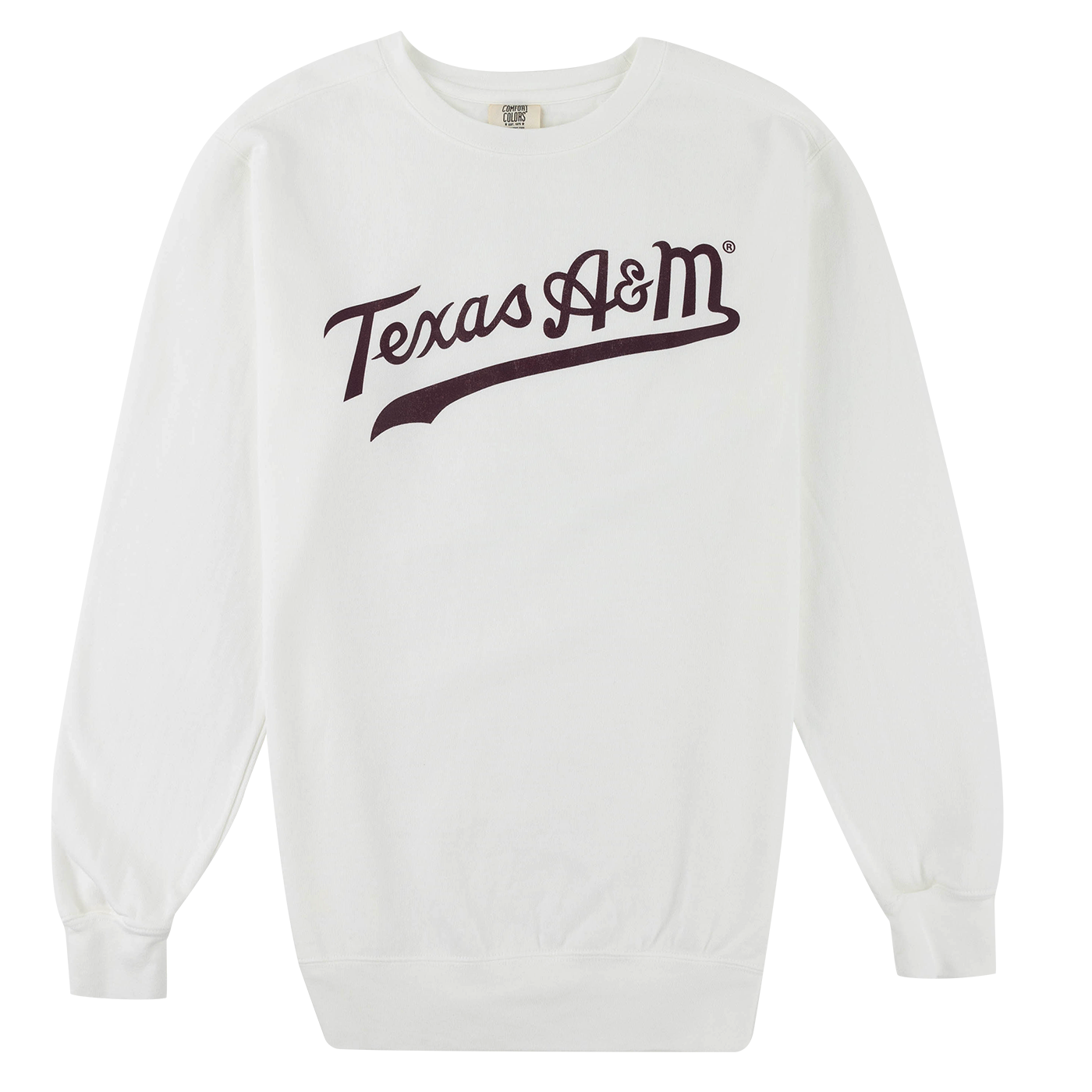 Texas A&M White Crewneck