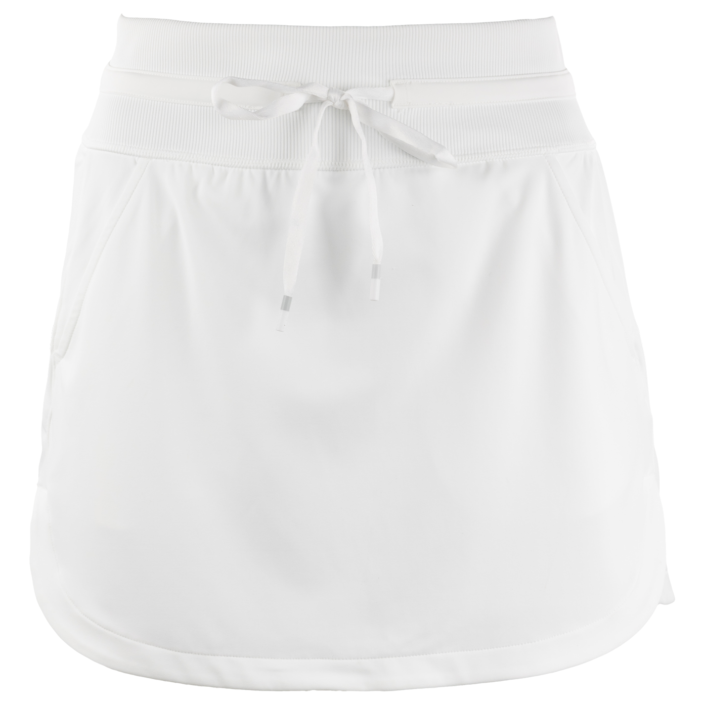 White skort with tie up laces