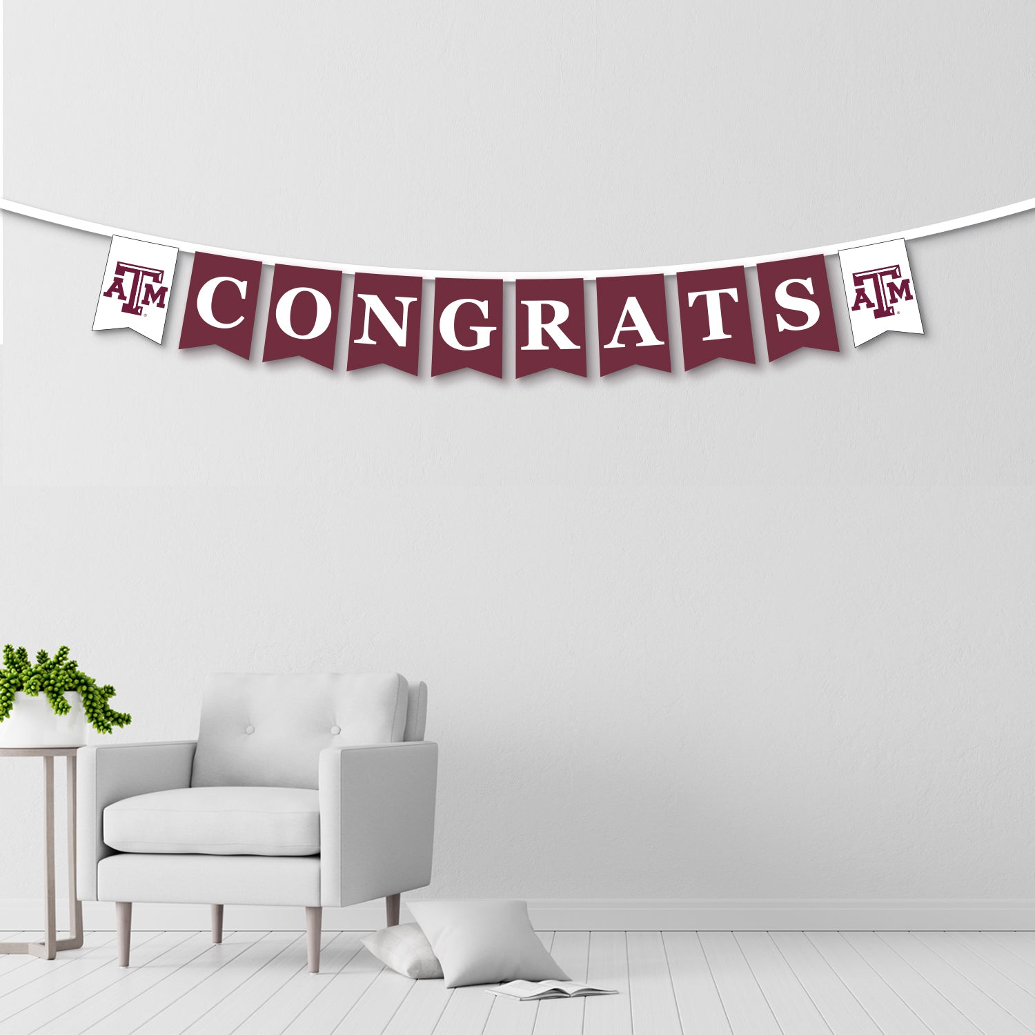 Texas A&M Congrats Felt String Banner