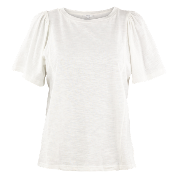 A white blouse with puff sleeves