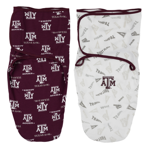 Texas A&M 2 Pack Baby Cocoon Swaddle