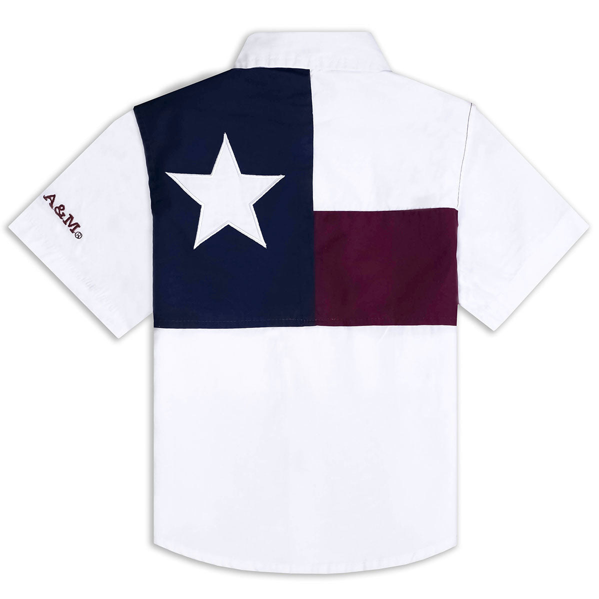 Texas A&M Toddler Flag Fishing Shirt 3T / White