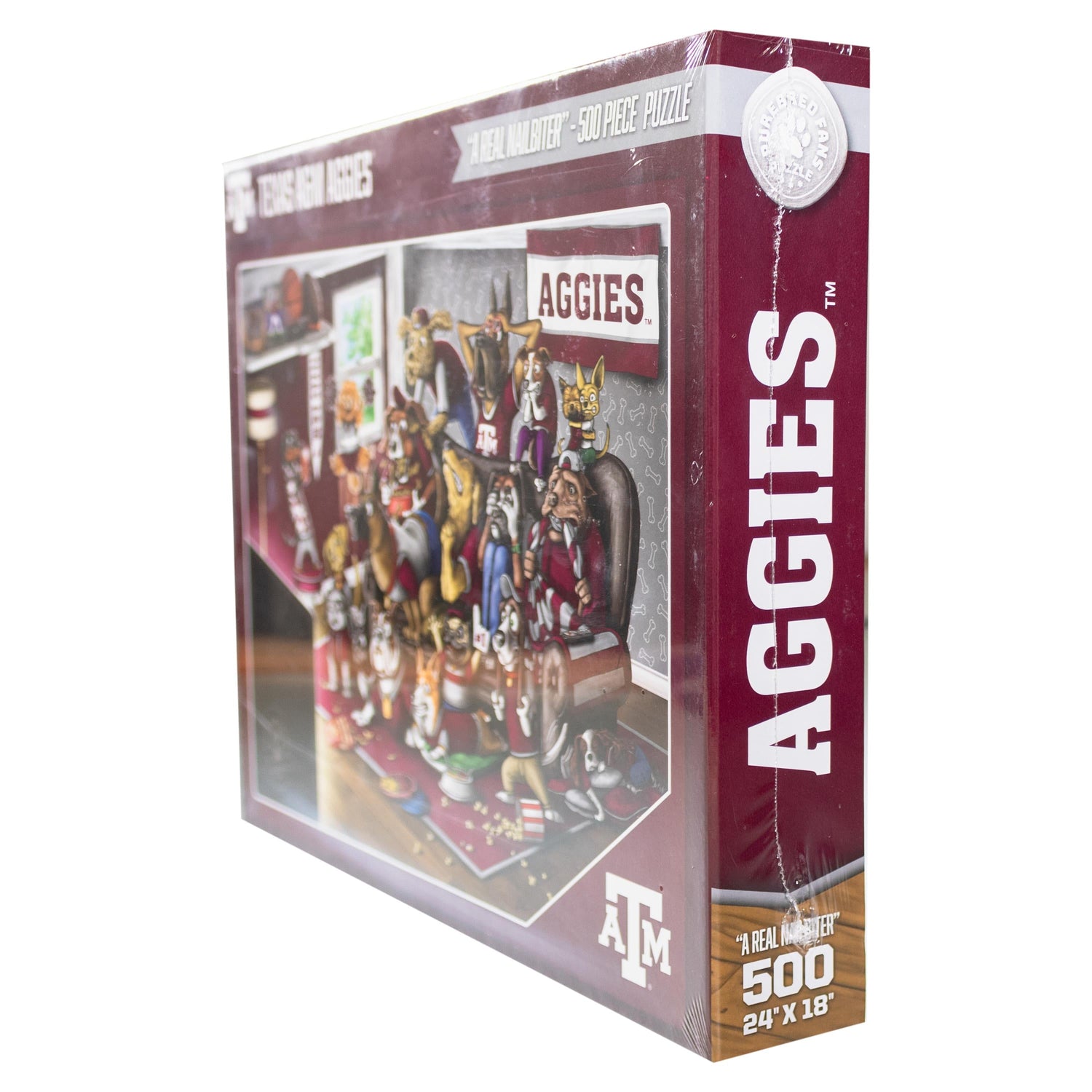 Texas A&M Aggies Purebred Fans Nailbiter 500 Pc Puzzle