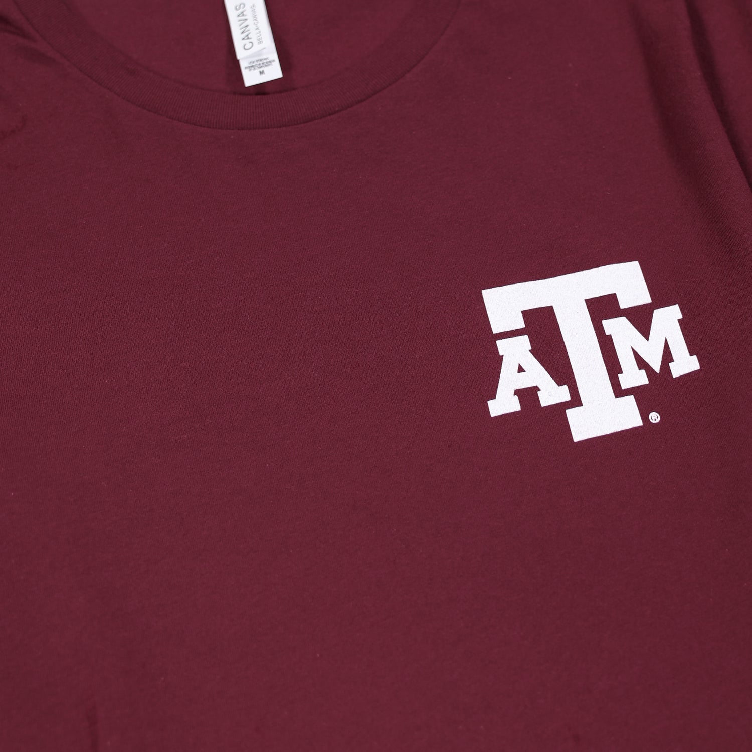 Texas A&M Cursive Bella Canvas Aggie Aunt T-Shirt