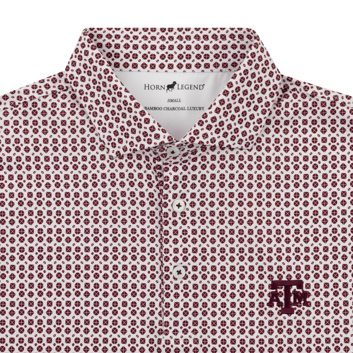 Texas A&M Horn Legend Geometric Polo