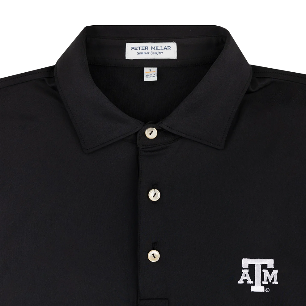 Texas A&M Peter Millar Solid Performance Jersey Polo