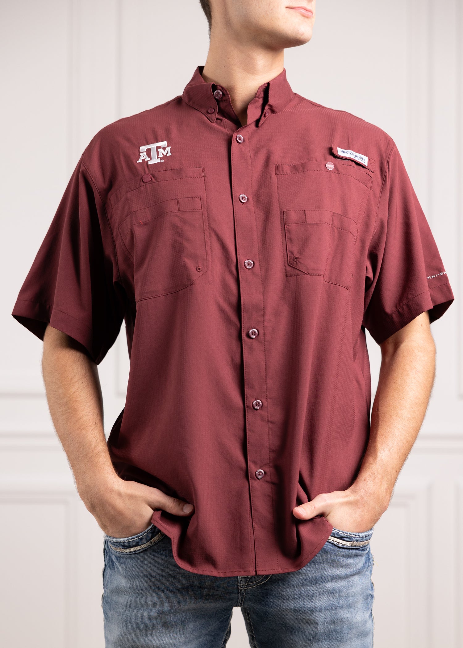 Columbia Men's NCAA Tamiami Shirt, Large