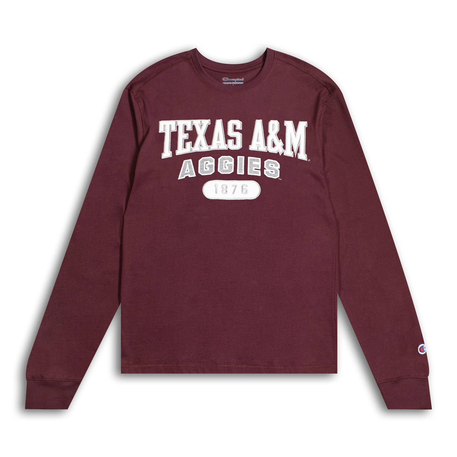 Texas A&M Aggies Mens Superfan Embroidered Long Sleeve T-Shirt