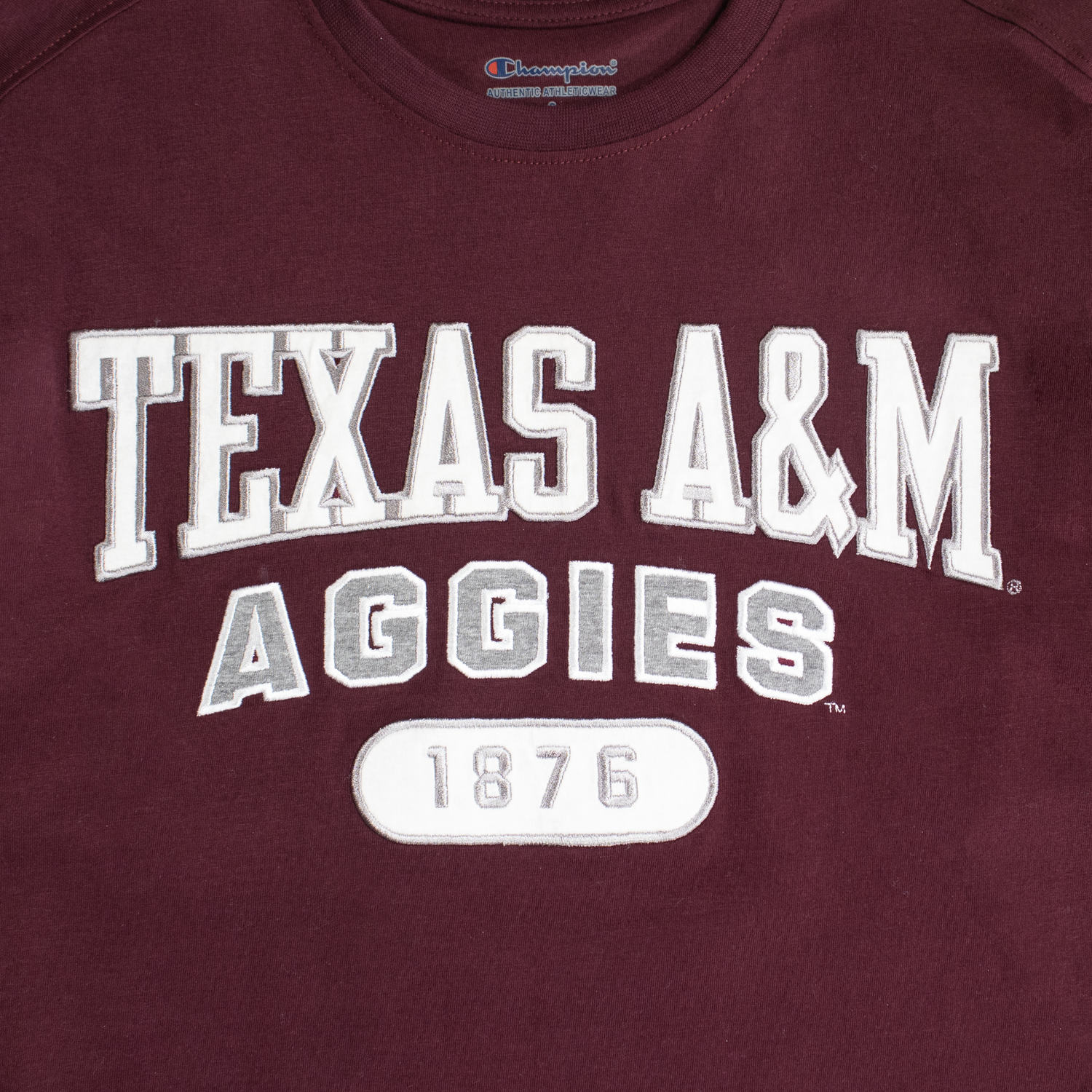 Texas A&M Aggies Mens Superfan Embroidered Long Sleeve T-Shirt