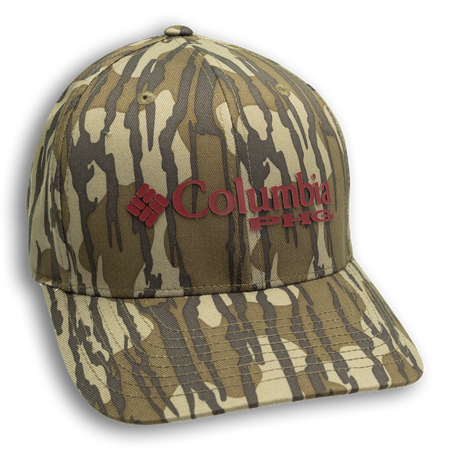 Wvu | Wvu Columbia Phg Mossy Oak Camo Flex Cap | Alumni Hall