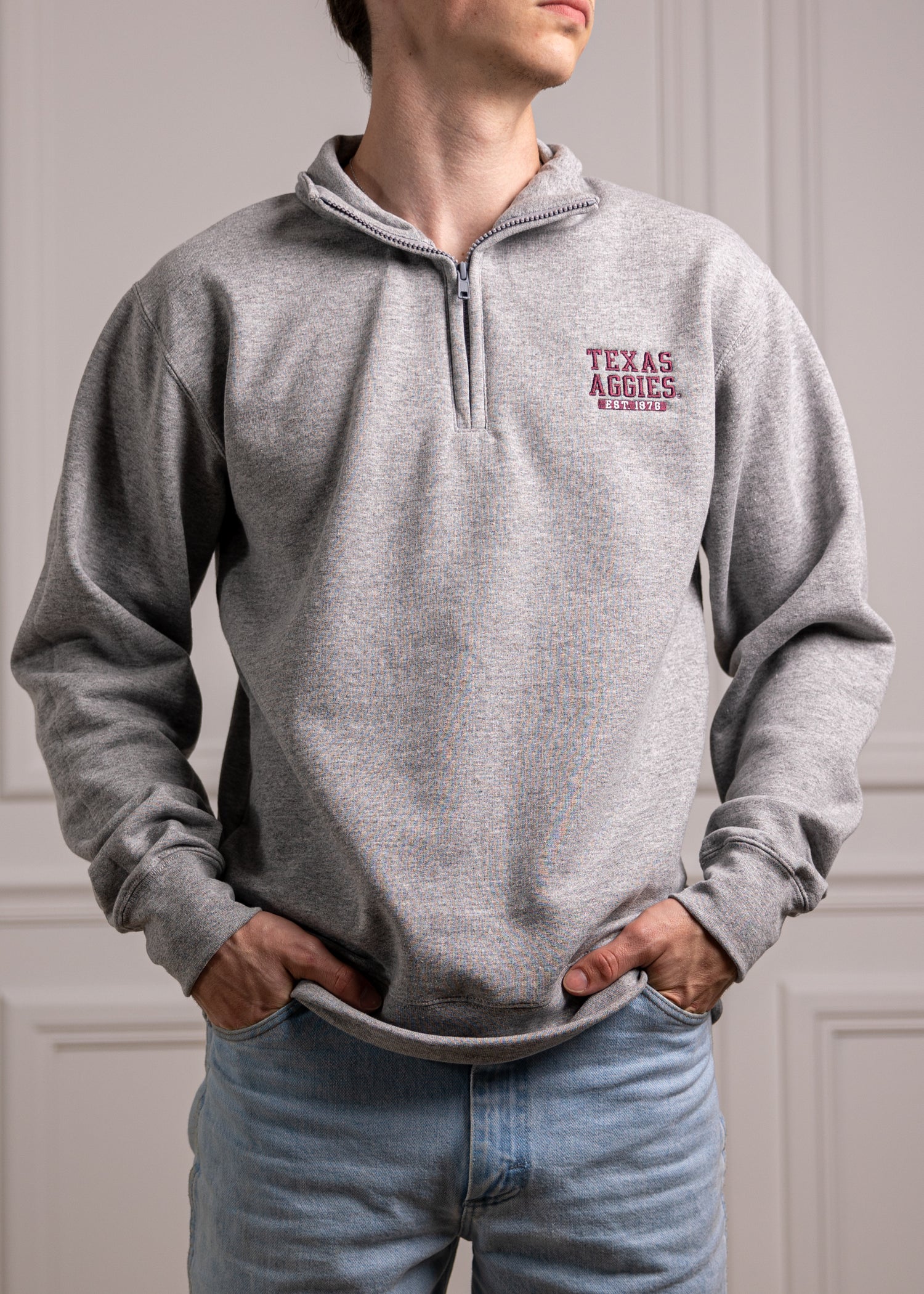 Texas A&M Champion Gray Quarter Zip