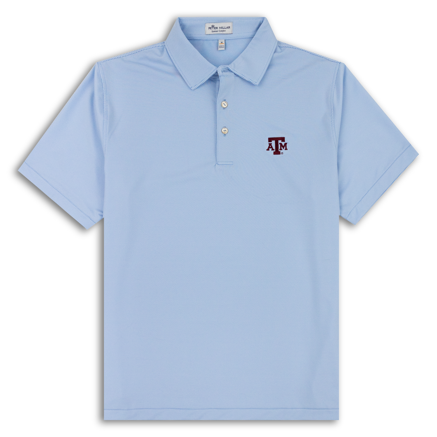 Peter Millar - Core Jubilee Stripe Performance Polo in Cottage Blue by Peter Millar, Cottage Blue / Medium