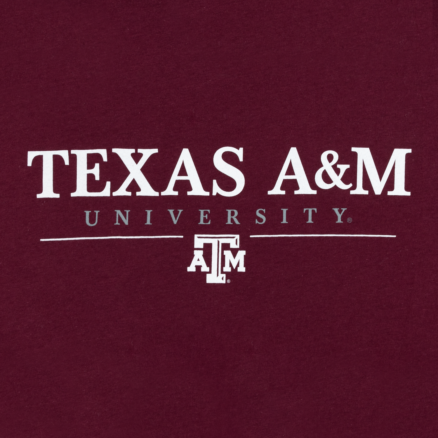 Texas A&M University Simple Maroon T-Shirt