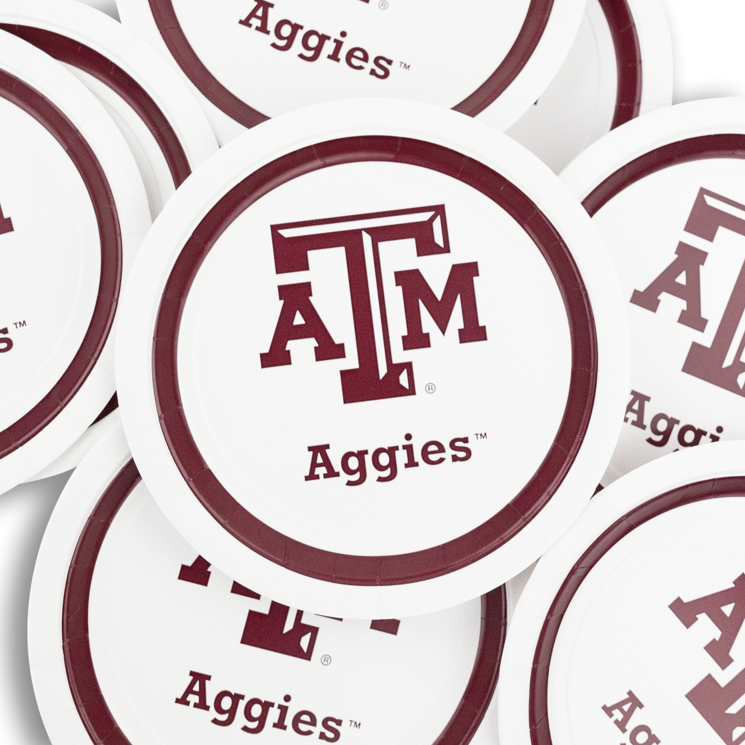 Texas A&M Aggie 9 Inch Plates