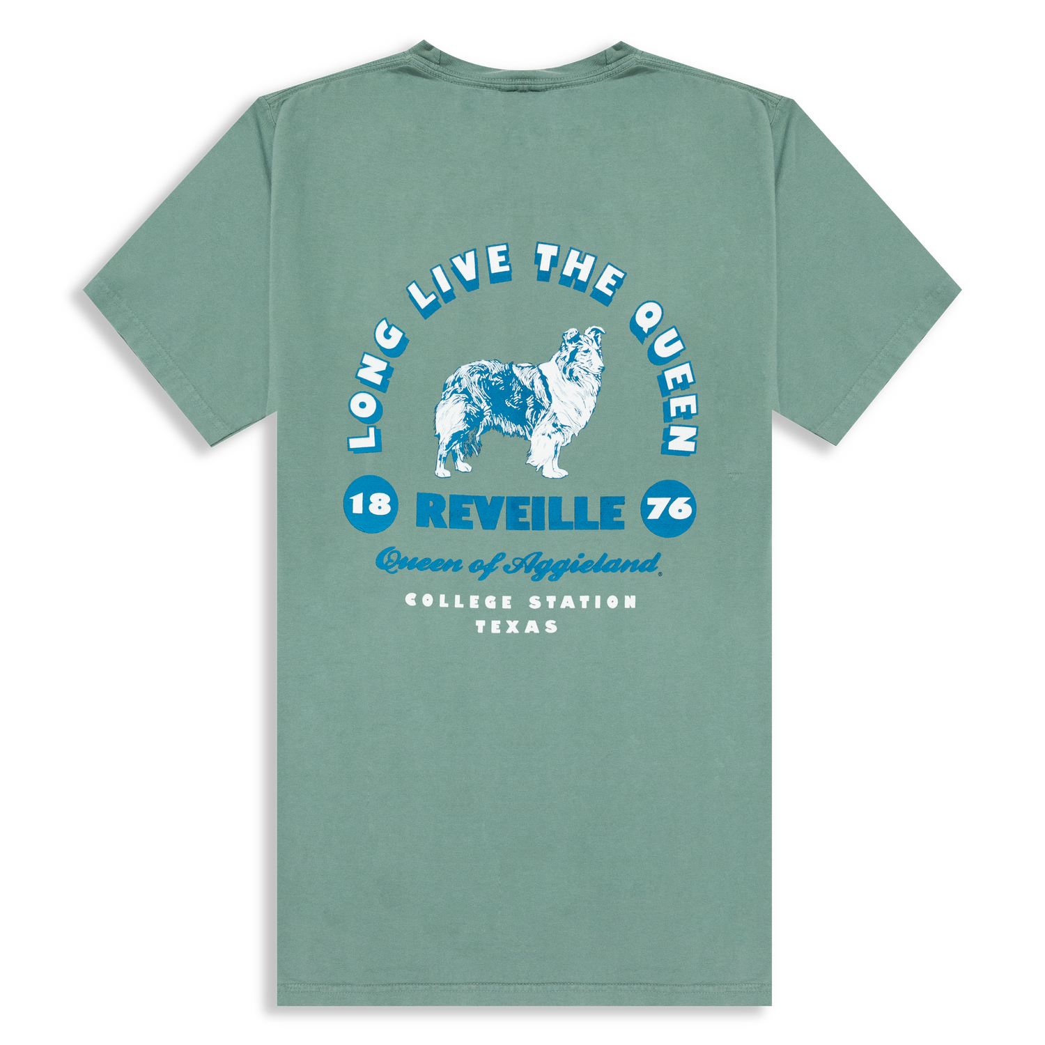 Texas A&M Long Live the Queen Reveille Green T-Shirt