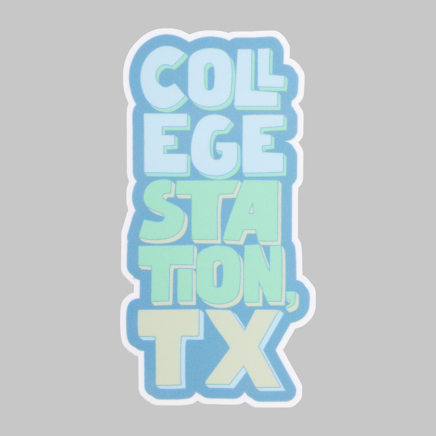 College Station, Tx Dizzler Sticker