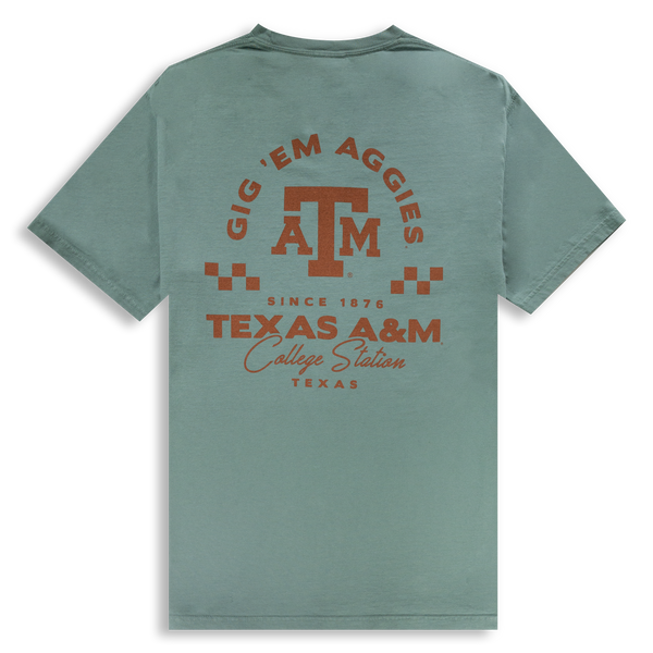 Gig 'Em Aggies On Repeat Yellow T-Shirt