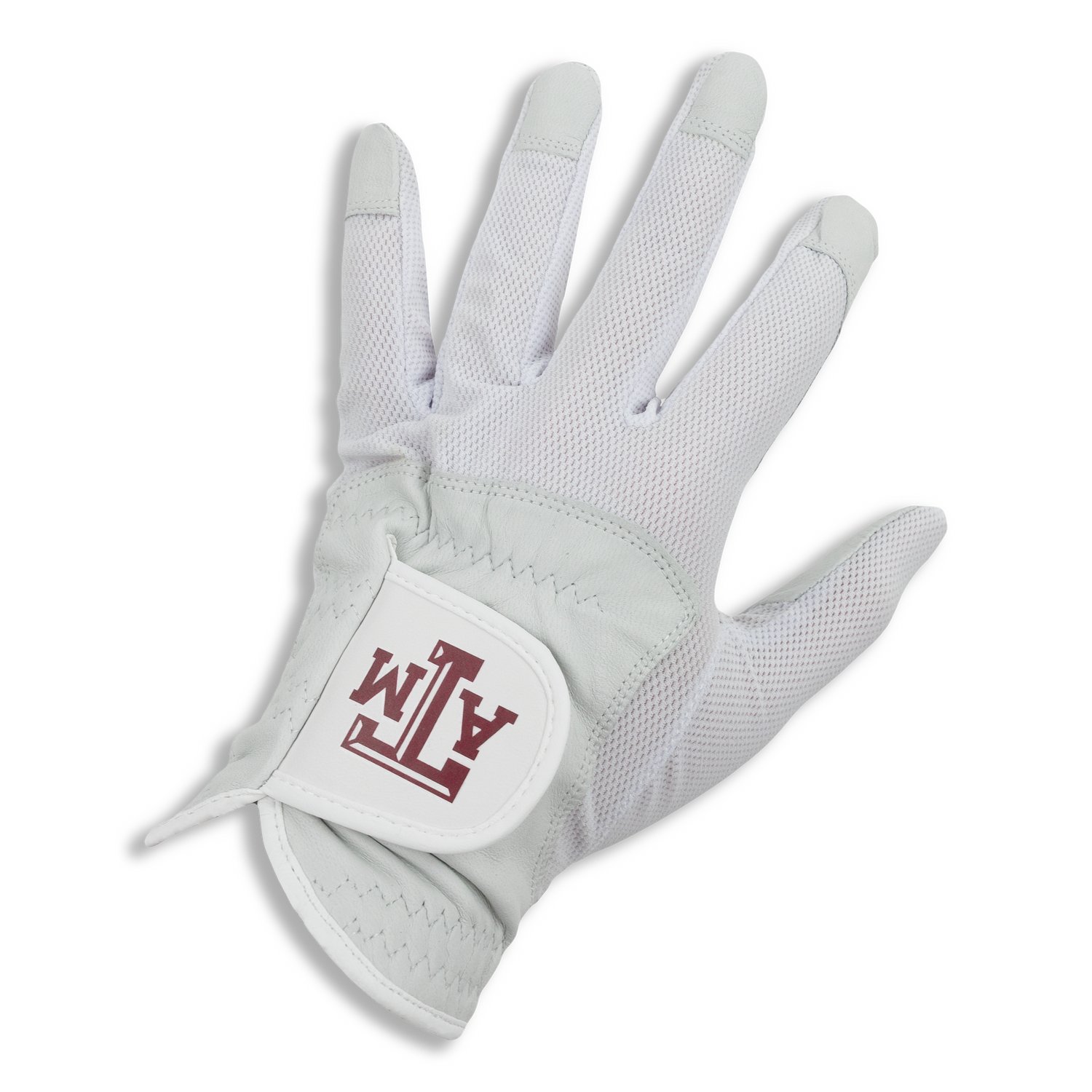 Texas A&M White Single Fit Golf Glove