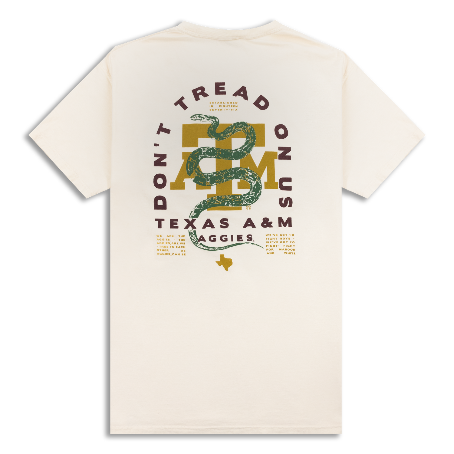 Texas A&M Don't Tread On Us Parchment T-Shirt