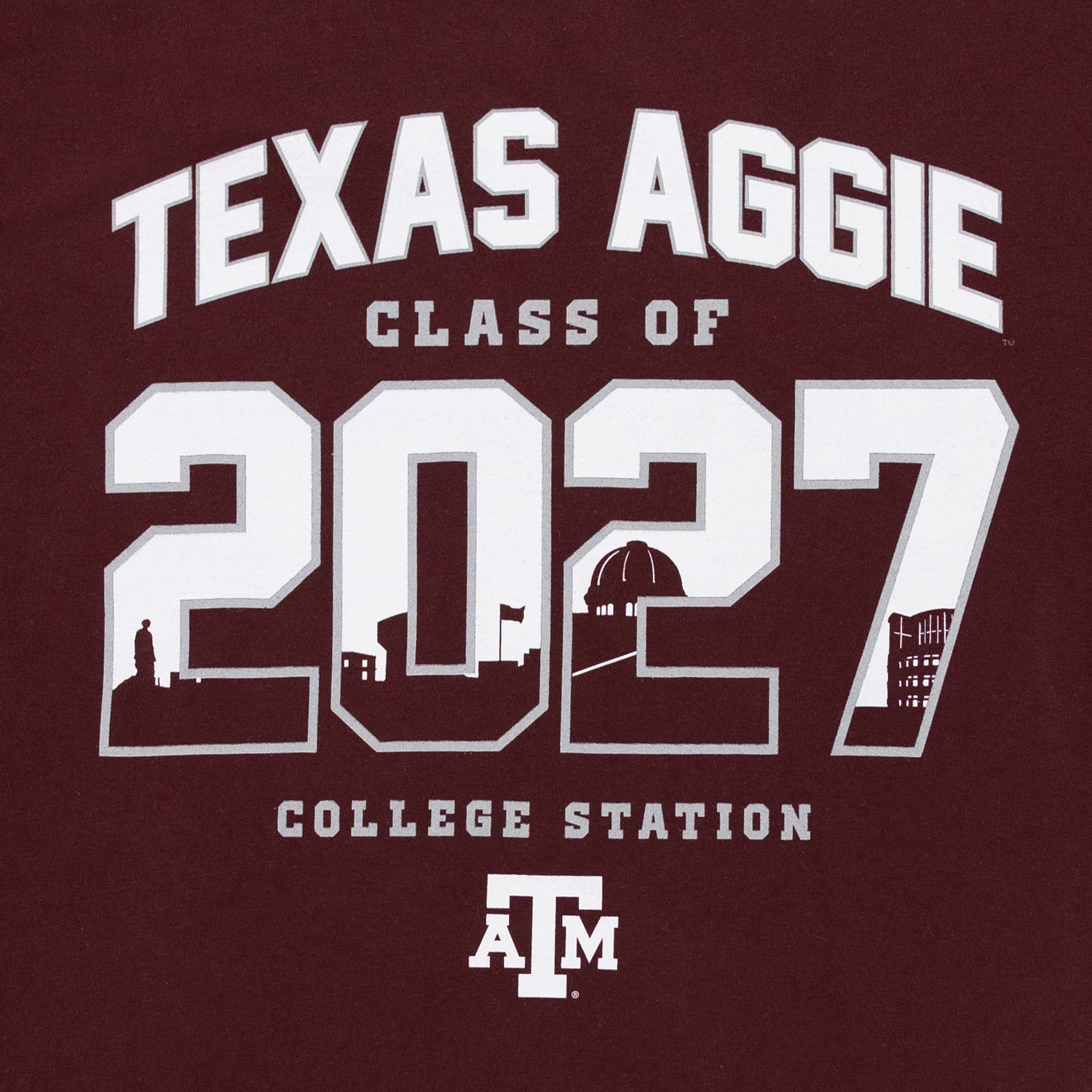 Texas Aggie Class of 2027 Maroon T-Shirt