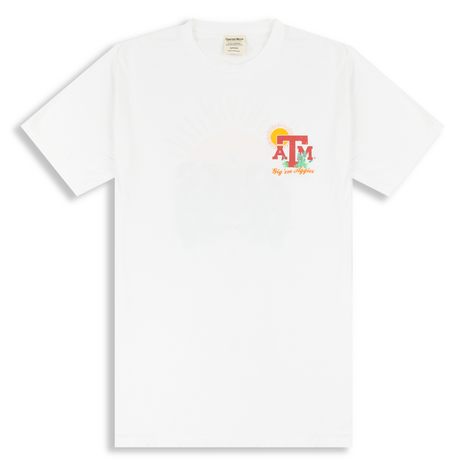 Texas A&M Shirt Adult Small Gig Em Aggies Maroon Logo Graphic