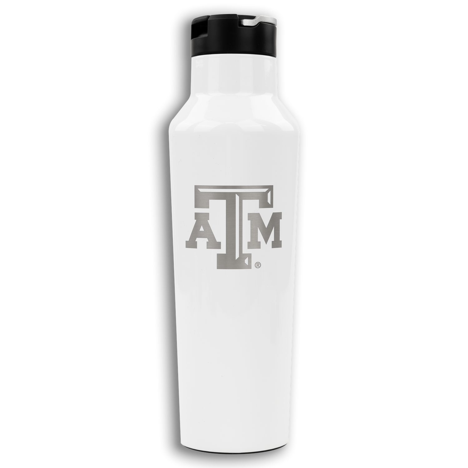 Corkcicle Insulated Sport Canteen Water Bottle with Texas A&M Aggies  Primary LogoWhite