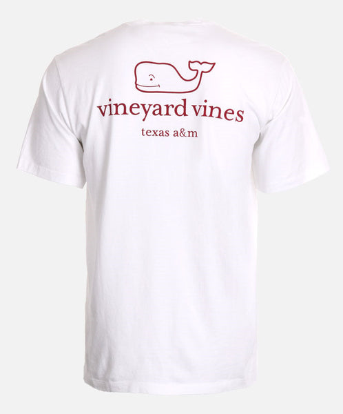 Vineyard Vines Texas A&M Aggie White Whale T-Shirt