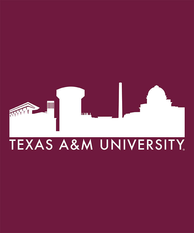 Texas A&M Block Skyline Decal