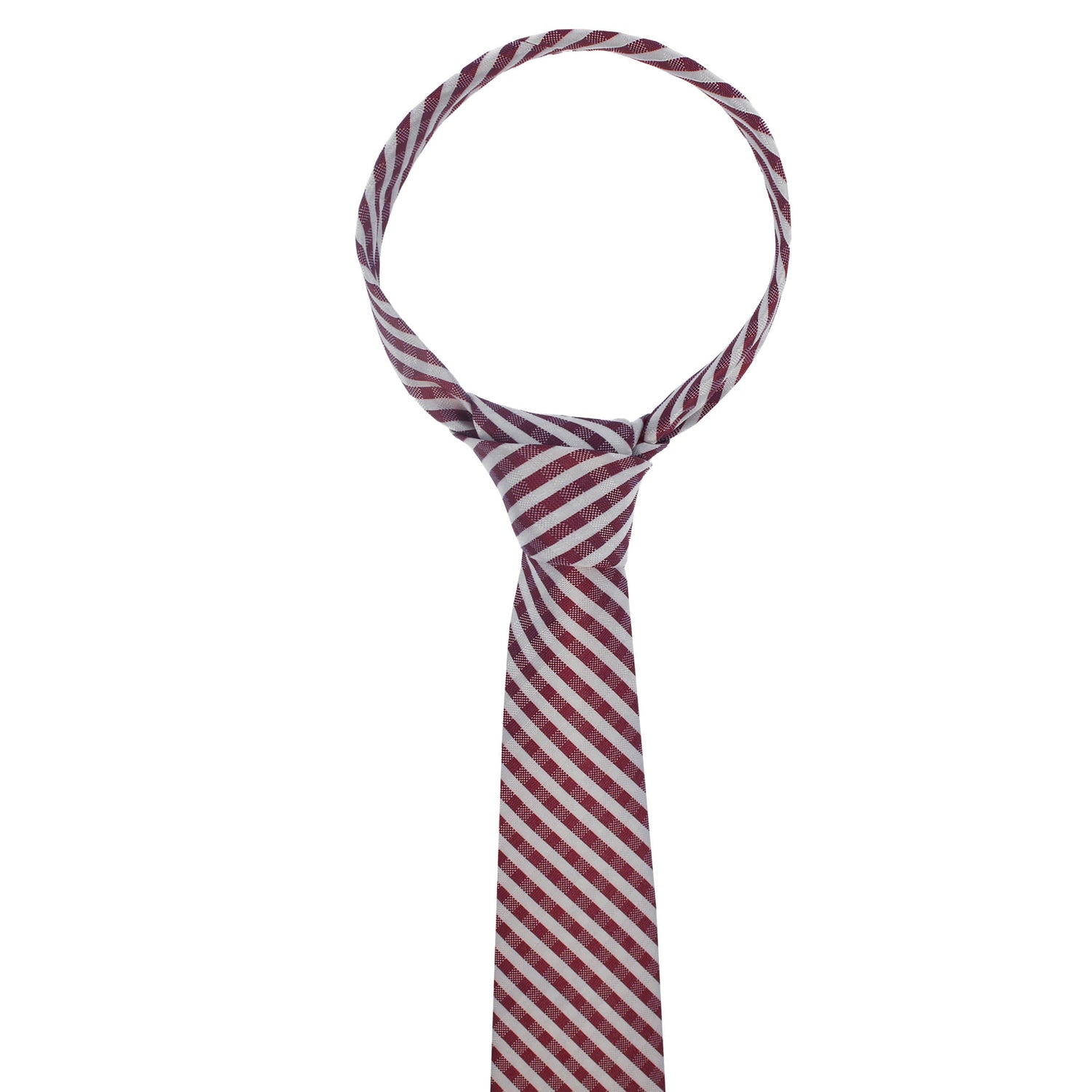 Texas A&M Maroon & White Gingham Tie