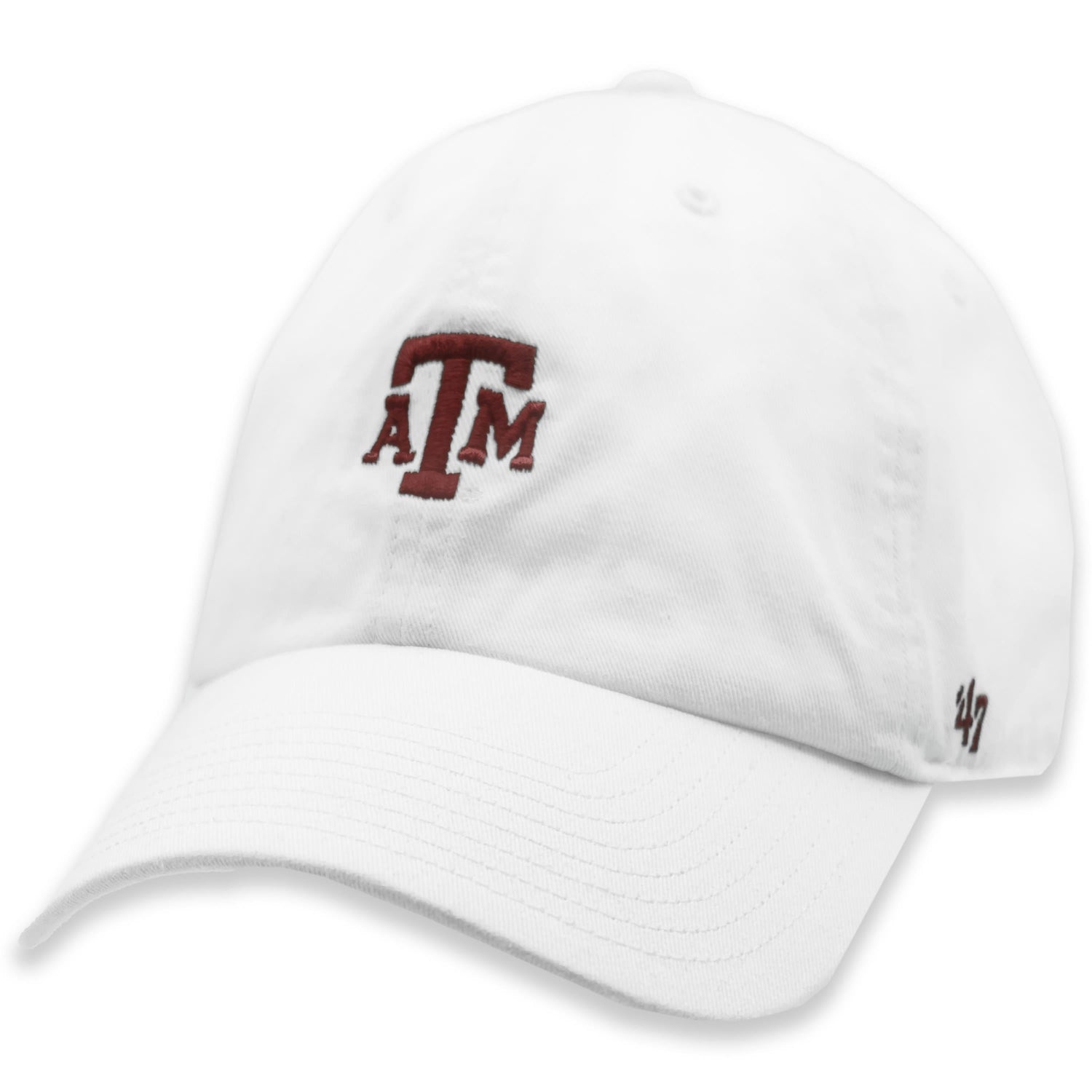 Texas A&M '47 Brand White Centerfield Block Hat