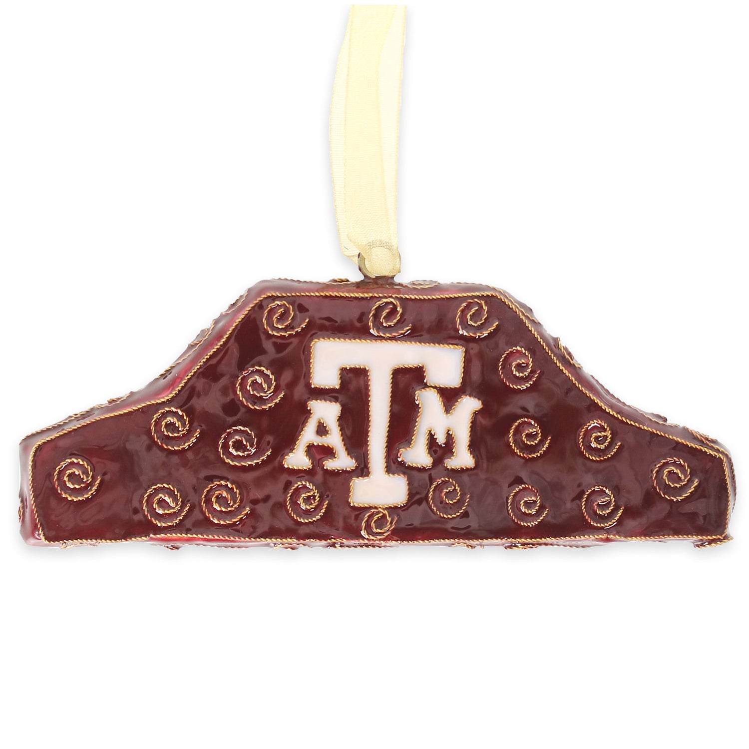 Texas A&M Kitty Keller Whoop Barn Ornament