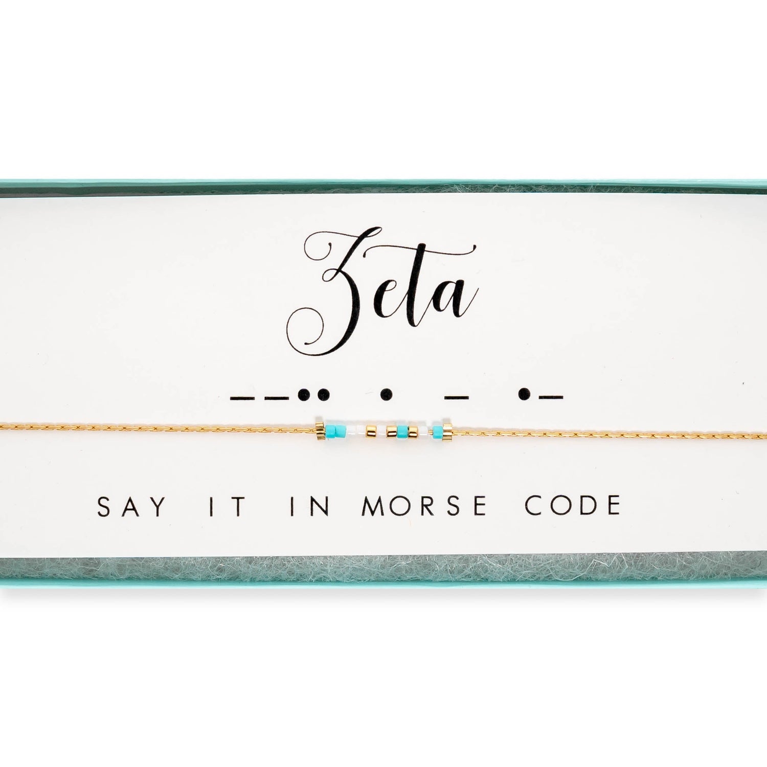 Zeta Tau Alpha Morse Code Necklace