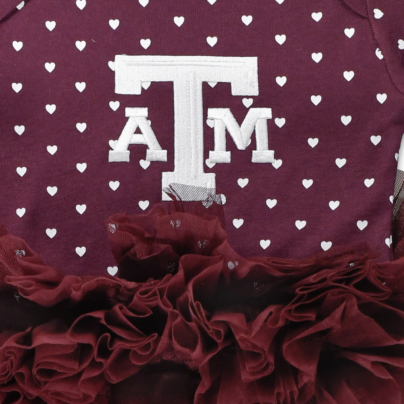 Texas A&M Heart Tutu Onesie