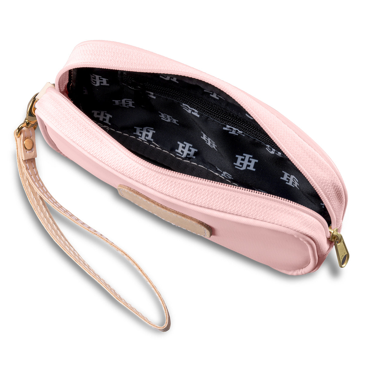 Jon Hart Rose Coated Canvas Wristlet