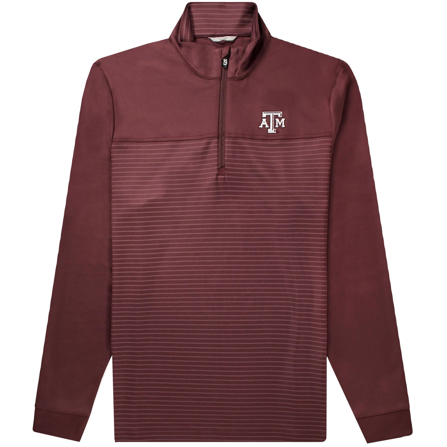 Texas A&M Cutter & Buck Traverse Stripe Half Zip